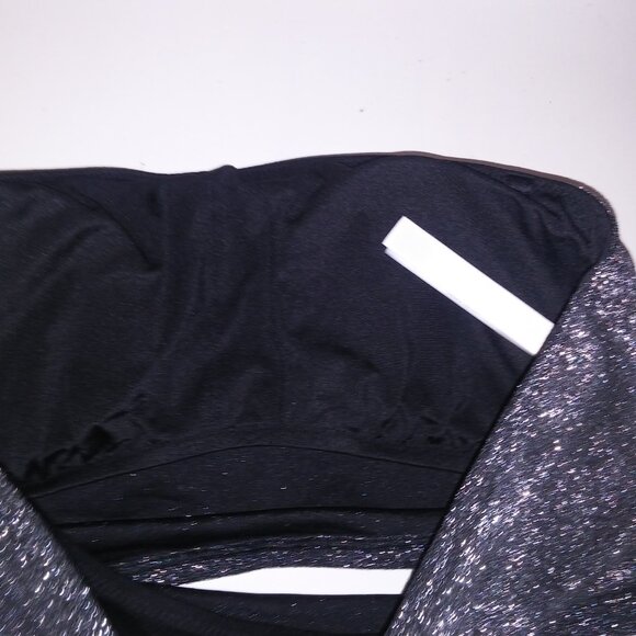 PINK Victoria's Secret Shimmering Black Bikini Top - Picture 8 of 9